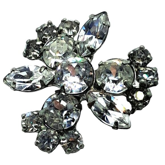 VIntage Rhinestone Brooch Lot of 8 Weiss Kramer Burt Cassell Costume Jewelry - Picture 15 of 16